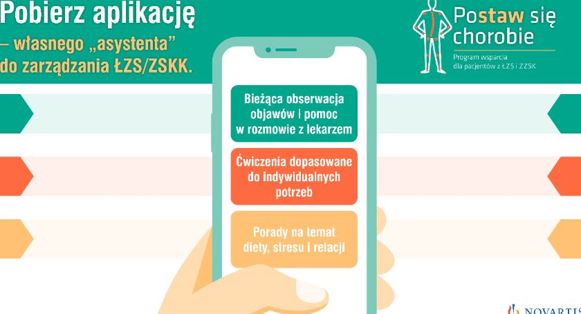 Aplikacja na telefon dla pacjentów z ZZSK i ŁZS, która ma być asystentem w zarządzaniu chorobą
