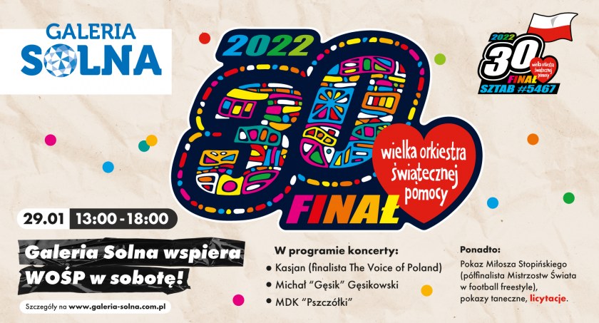 WOŚP w Galerii Solnej