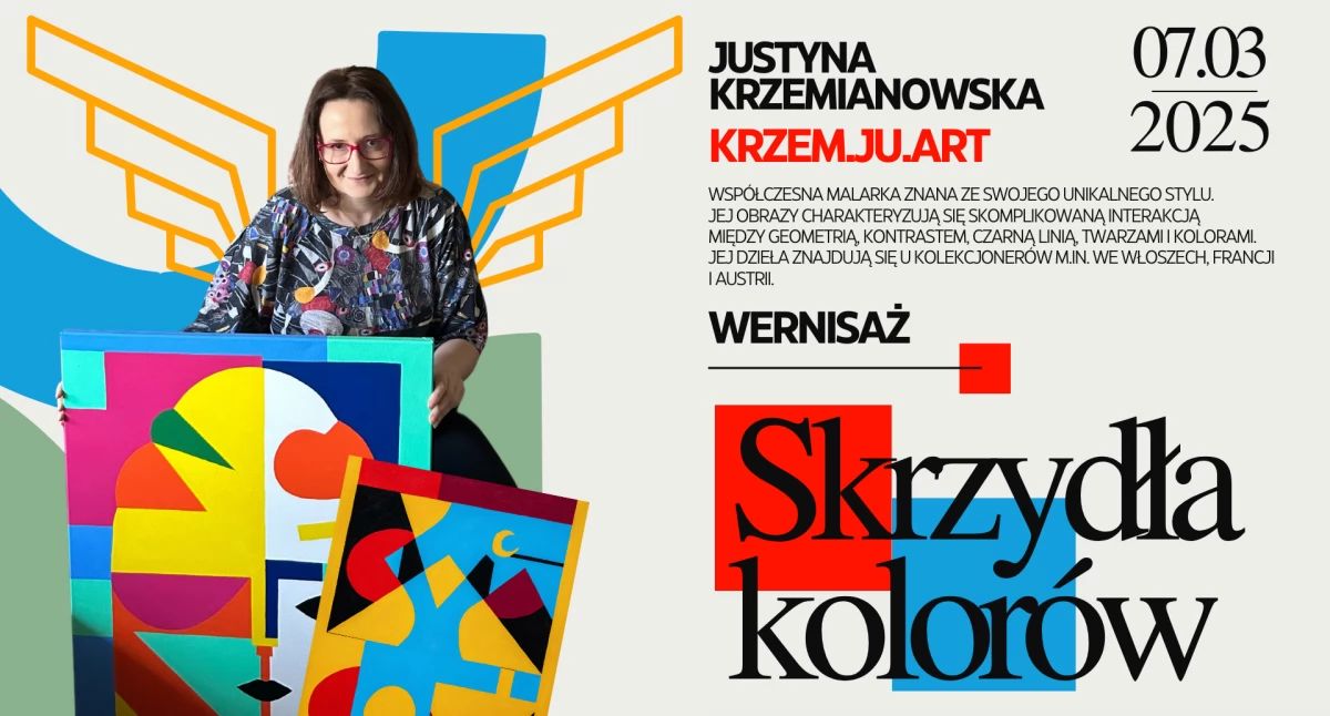Spotkania, Skrzydła kolorów wernisaż Justyny Krzemianowskiej - zdjęcie, fotografia