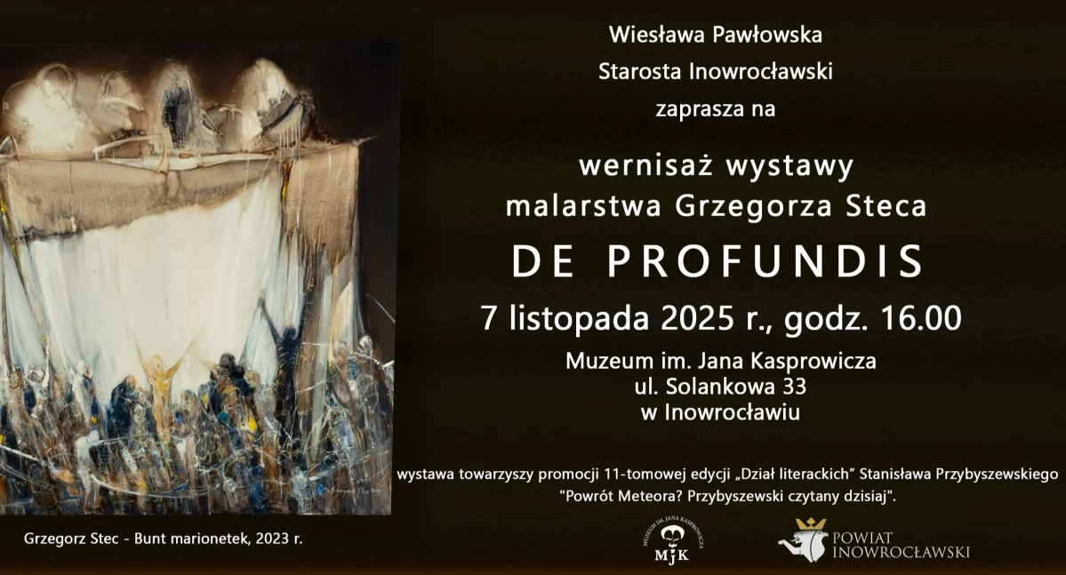 Muzeum, Wernisaż wystawy malarstwa Grzegorza Steca PROFUNDIS - zdjęcie, fotografia