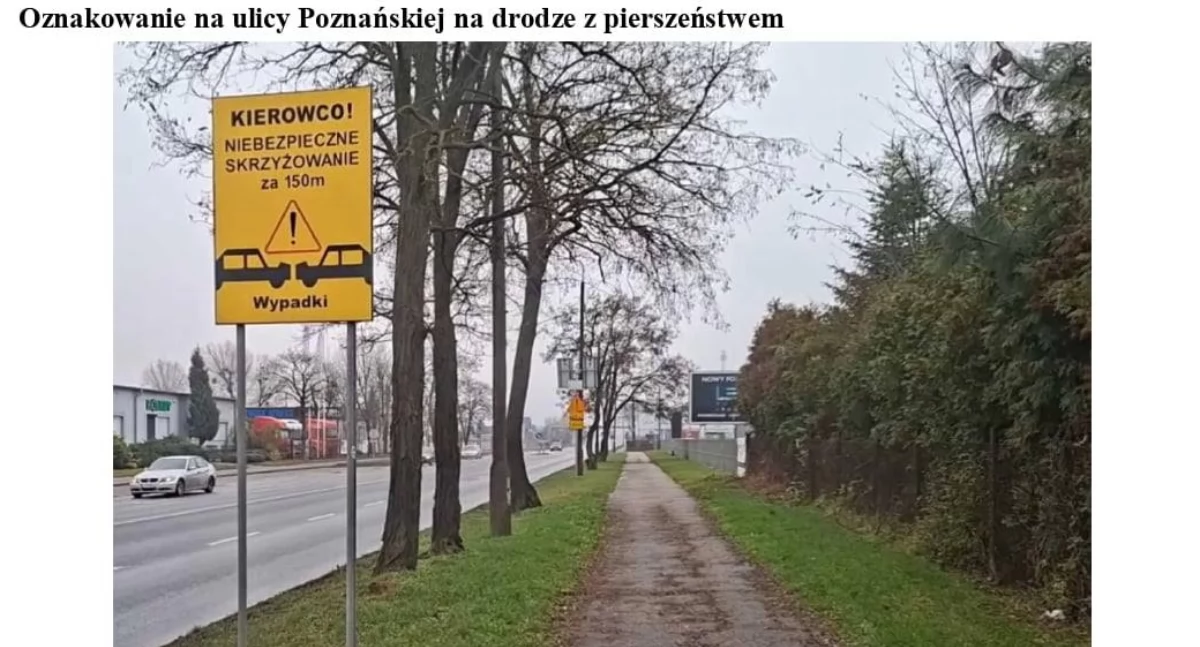 Samorząd, skrzyżowaniu Poznańskiej Cichej będzie bezpieczniej - zdjęcie, fotografia