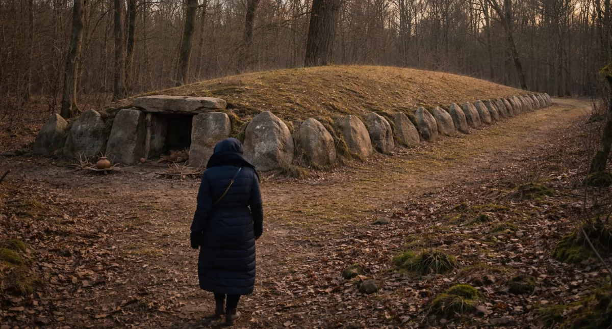 Historia, Przyjezierzu zlokalizowano grobowiec sprzed - zdjęcie, fotografia