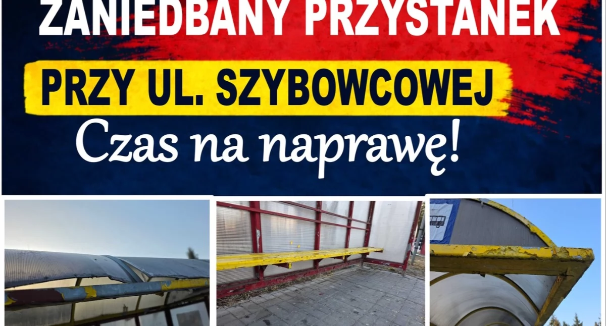 Samorząd, naprawią przystanek Szybowcowej - zdjęcie, fotografia