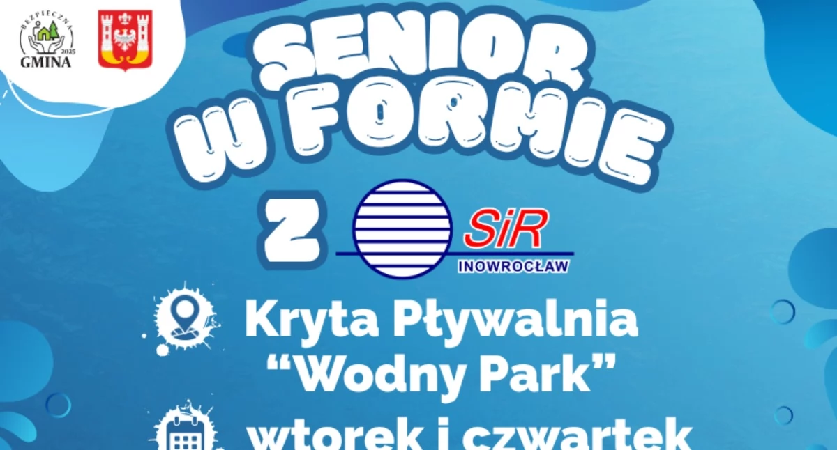 Inne, Senior formie zajęcia inowrocławskiej pływalni - zdjęcie, fotografia