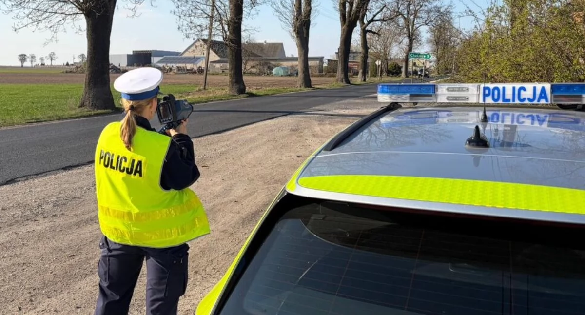 Wypadki drogowe , Kaskadowy Pomiar Prędkości na drogach powiatu inowrocławskiego - zdjęcie, fotografia