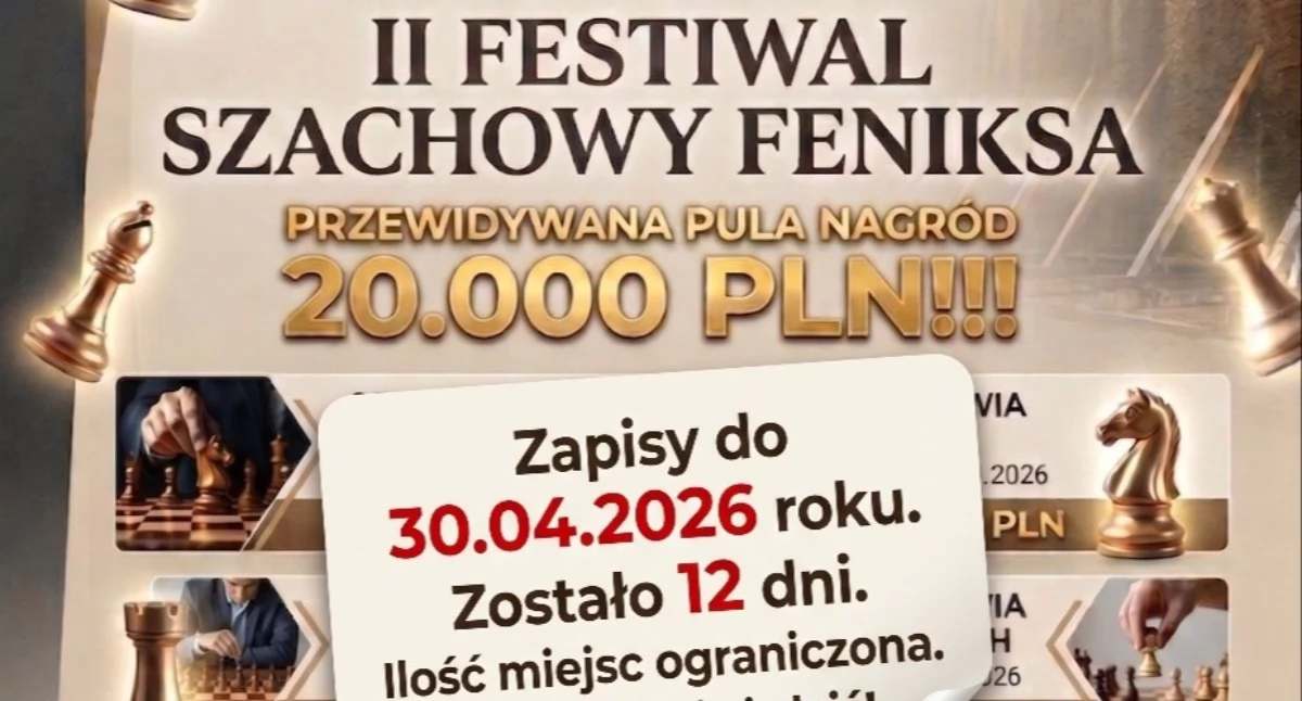 Szachy, chwilę Festiwal Szachowy Feniksa - zdjęcie, fotografia