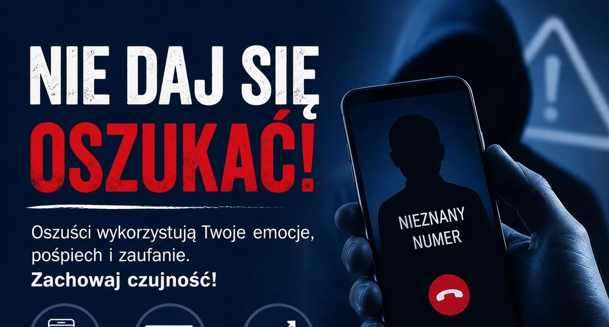 Komunikaty Policja, celowniku oszustów - zdjęcie, fotografia