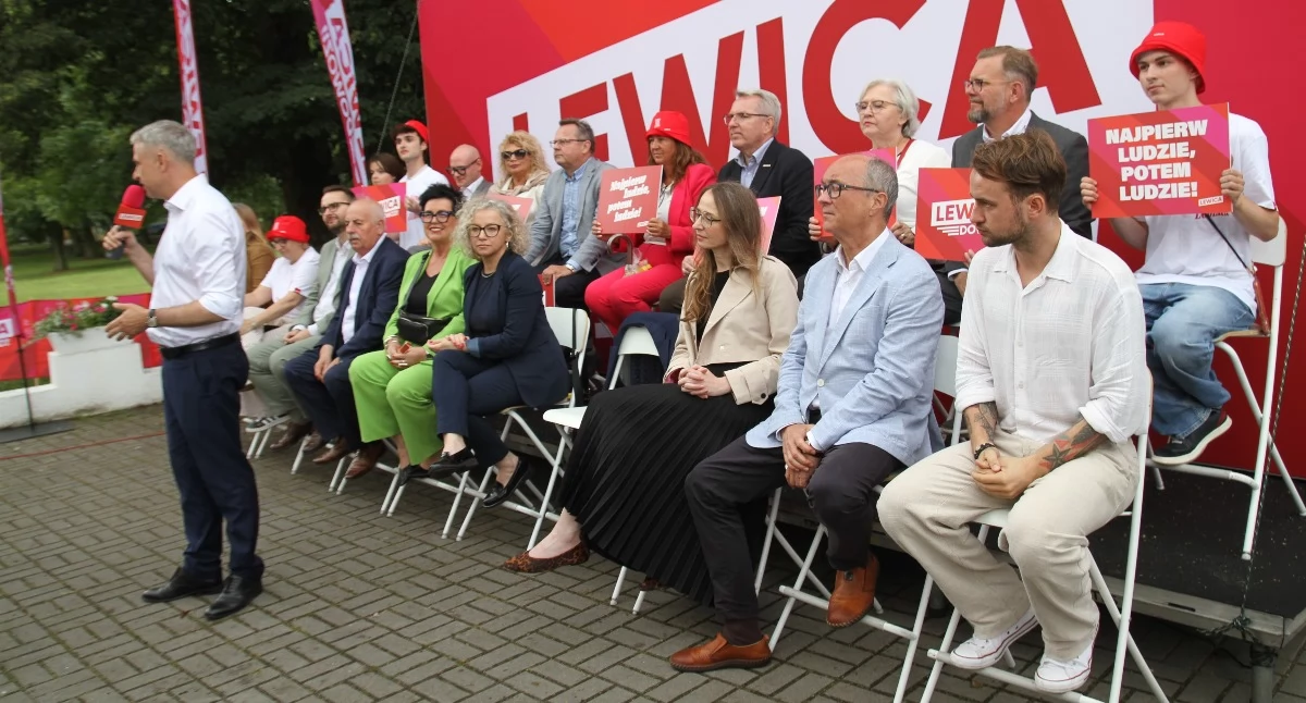Partie, Politycy Lewicy wizytą w Inowrocławiu - zdjęcie, fotografia