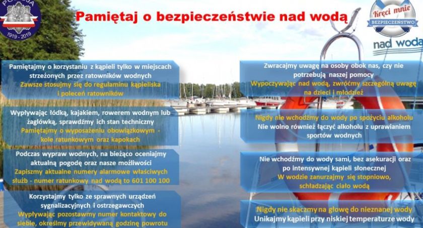 Pamiętaj o bezpieczeństwie nad wodą! 