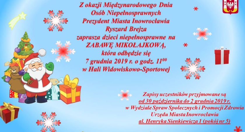 Zabawa mikołajkowa dla dzieci niepełnosprawnych