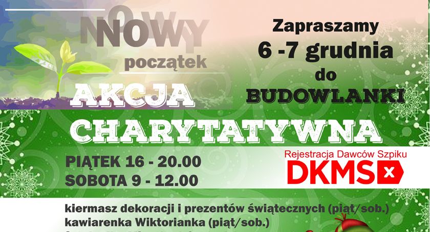 Akcja charytatywna - Nowy początek