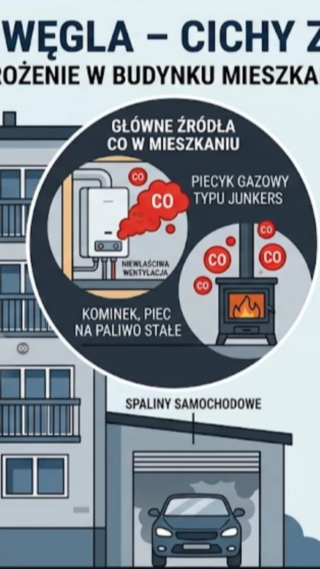 13-latka zatruła się czadem, strażacy apelują o montaż czujek