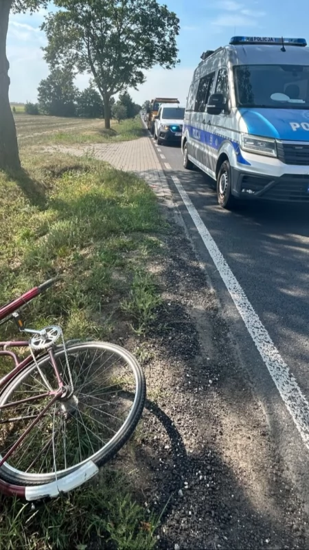 Tragiczny wypadek na DW252. Nie żyje rowerzysta