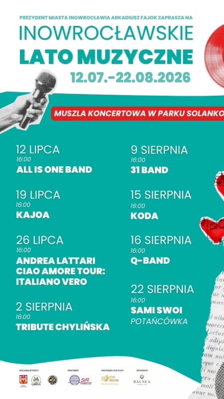 Zapraszamy na Inowrocławskie Lato Muzyczne