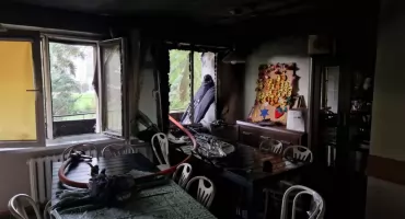 Pożar w Domu Dziennego Pobytu przy ul. Wachowiaka