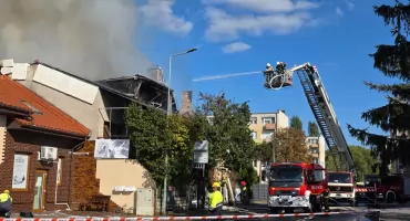 Groźny pożar przy ul. Jagiellońskiej