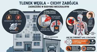 13-latka zatruła się czadem, strażacy apelują o montaż czujek