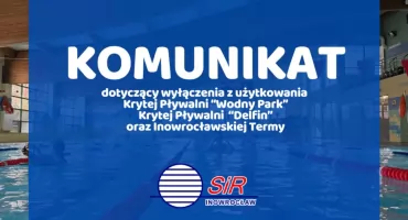 Przerwa w dostawie ciepłej wody - baseny nieczynne