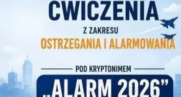 Ćwiczenia systemu ostrzegania i alarmowania ALARM-26